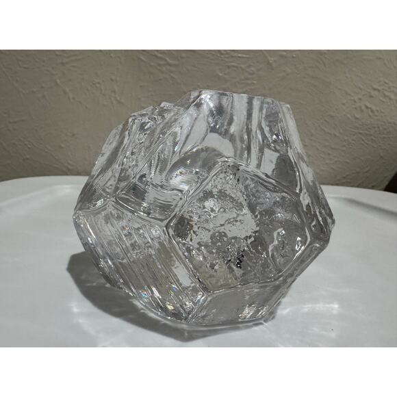 Kosta Boda Other - Kosta Boda Scandi Glass Rock Candle Votive Holder Vintage